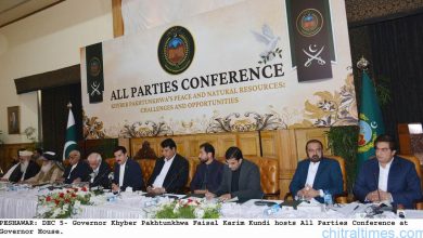 گورنر ہاؤس پشاور میں ہونے والی آل پارٹیز کانفرنس کے اعلامیے میں مرکزی اور کے پی حکومتوں کو نااہل قرار دیا گیا