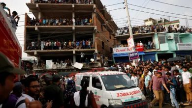 بنگلہ دیش میں فوجی تربیتی طیارہ اسکول پر گر کر تباہ، 25 معصوم بچے جاں بحق