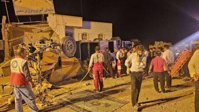 ایران میں افسوسناک بس حادثہ: 21 افراد جاں بحق