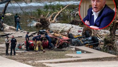 صدر ٹرمپ کا طوفان سے متاثرہ علاقوں کا دورہ، 169 لاپتہ بچوں کی بازیابی کی تصدیق