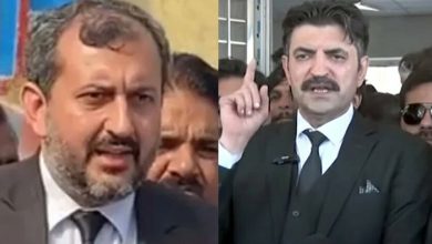 "شیرافضل مروت کی علیحدگی، بانی پی ٹی آئی کا ذاتی فیصلہ تھا: بیرسٹر عمیر نیازی"