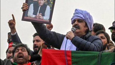 وزیرِ اعلیٰ خیبرپختونخوا علی امین گنڈاپور نے عدلیہ کو آئین کے مطابق انصاف دینے کا پیغام دیا، کارکنوں نے احتجاج اور نعروں سے خطاب متاثر