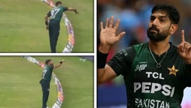 ایشیا کپ 2025: حارث رؤف کے "رافیل گرانے" کے اشارے سوشل میڈیا پر وائرل