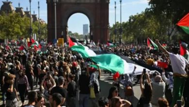 یورپ کے بڑے شہروں میں اسرائیلی مظالم کے خلاف وسیع احتجاجی ریلیاں، ہزاروں افراد سڑکوں پر