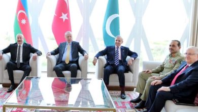 باکو میں وزیراعظم شہباز شریف اور فیلڈ مارشل عاصم منیر کی ترک صدر رجب طیب اردوان سے ملاقات