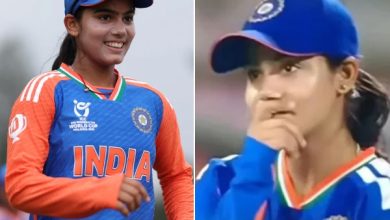 بھارتی ویمن کرکٹ ٹیم کی اسپنر ویشنوی شرما کا غیر متوقع ردعمل وائرل