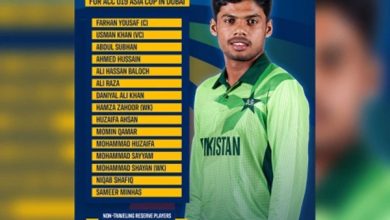 انڈر 19 ایشیا کپ 2025 کے لیے پاکستان اسکواڈ کا اعلان