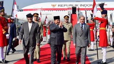 انڈونیشیا کے صدر پرابوو سوبیانتو پاکستان پہنچ گئے